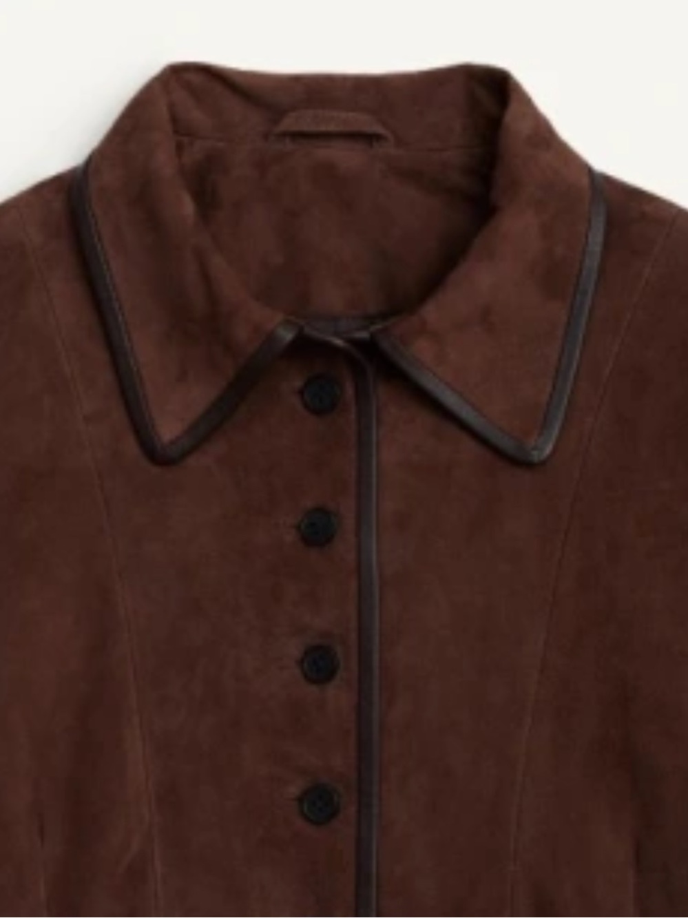 Zara Studio NWT 100% suede leather brown jacket 1966/930 - Picture 4 of 8